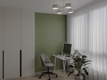 Фото № 3: Дизайн-проект двухкомнатной квартиры 51.9  м² Современный стиль для ЖК Волоколамский 24