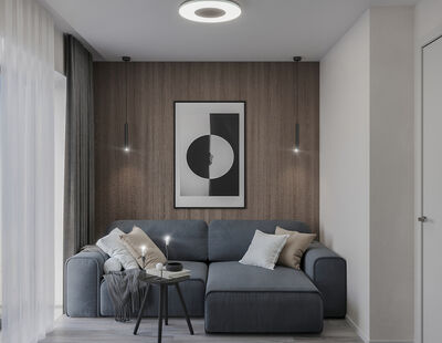 Фото № 3: Дизайн-проект трехкомнатной квартиры 55.23  м² Стиль Модернизм для ЖК City Bay