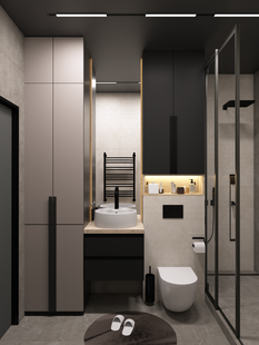 Фото № 4: Дизайн-проект квартиры-студии 27.59  м² Стиль Лофт для ЖК Огни-2