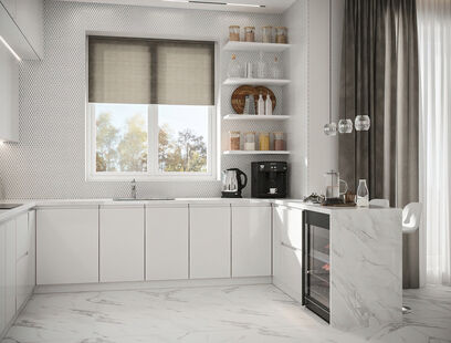 Фото № 5: Дизайн-проект дома/коттеджа 57.45  м² Стиль Модернизм для Этажа частного дома в КП Варежки 3