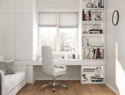 Фото № 1: Дизайн-проект дома/коттеджа 56.81  м² Стиль Модернизм для Этажа частного дома в КП Варежки 3