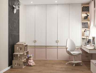 Фото № 3: Дизайн-проект дома/коттеджа 56.81  м² Стиль Модернизм для Этажа частного дома в КП Варежки 3