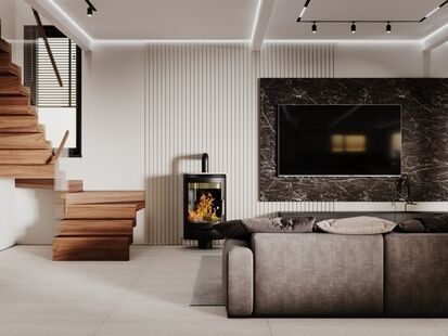 Фото № 1: Дизайн-проект дома/коттеджа 239.0  м² Современный стиль для частного дома в пос. лесное озеро