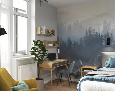 Фото № 5: Дизайн-проект двухкомнатной квартиры 61.25  м² Скандинавский стиль для ЖК L Club