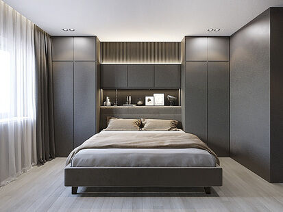 Фото № 2: Дизайн-проект двухкомнатной квартиры 69.3  м² Стиль Модернизм для ЖК Тулпар