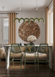 Фото № 2: Дизайн-проект квартиры-студии 33.4  м² Современный стиль для ЖК Тесла Парк