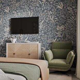 Фото № 2: Дизайн-проект трехкомнатной квартиры 67.1  м² стиль Прованс для ЖК Тесла Парк