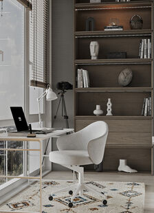 Фото № 4: Дизайн-проект трехкомнатной квартиры 67.1  м² стиль Прованс для ЖК Тесла Парк