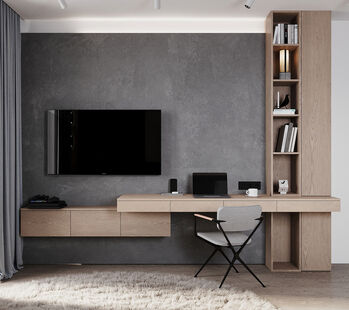 Фото № 1: Дизайн-проект квартиры-студии 30.8  м² Современный стиль для ЖК Тесла Парк