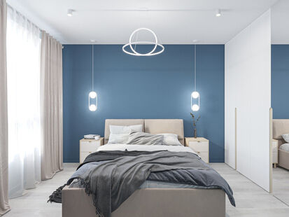 Фото № 2: Дизайн-проект двухкомнатной квартиры 67.5  м² Стиль Модернизм для ЖК Тринити