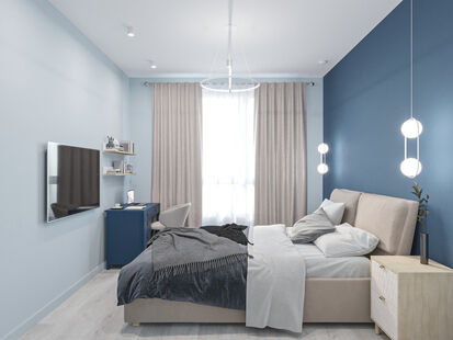 Фото № 5: Дизайн-проект двухкомнатной квартиры 67.5  м² Стиль Модернизм для ЖК Тринити