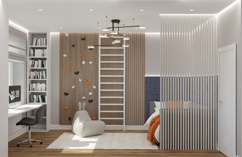 Фото № 6: Дизайн-проект дома/коттеджа 86.4  м² Стиль Модернизм для этажа частного дома в кп александровы пруды