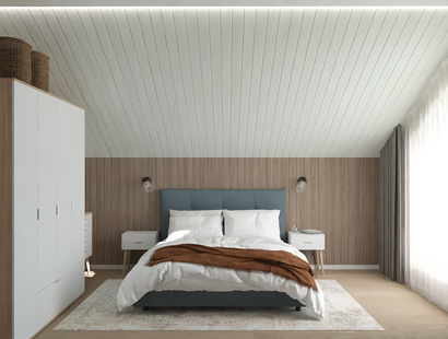 Фото № 5: Дизайн-проект дома/коттеджа 80.2  м² Стиль Контемпорари для этажа частного дома в д. покровское