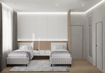 Фото № 6: Дизайн-проект дома/коттеджа 124.0  м² Стиль Модернизм для частного дома в мо