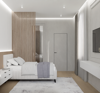 Фото № 4: Дизайн-проект дома/коттеджа 124.0  м² Стиль Модернизм для частного дома в мо