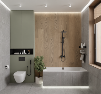 Фото № 3: Дизайн-проект дома/коттеджа 124.0  м² Стиль Модернизм для частного дома в мо