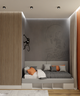 Фото № 2: Дизайн-проект четырехкомнатной квартиры 103.4  м² Стиль Модернизм для ЖК Мой адрес на Береговом