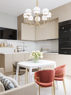 Фото № 5: Дизайн-проект кухни 13.49  м² Современный стиль для ЖК Лучи