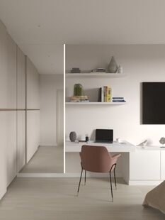 Фото № 6: Дизайн-проект однокомнатной квартиры 40.9  м² Стиль Контемпорари для ЖК Южная Битца