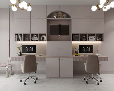 Фото № 1: Дизайн-проект двухкомнатной квартиры 92.07  м² Современная классика для ЖК Акварели