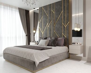 Фото № 5: Дизайн-проект двухкомнатной квартиры 92.07  м² Современная классика для ЖК Акварели