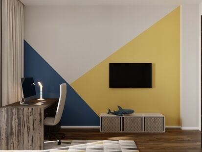 Фото № 3: Дизайн-проект трехкомнатной квартиры 91.0  м² Современный стиль для ЖК Династия