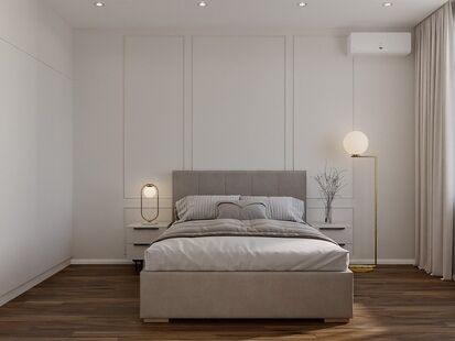 Фото № 5: Дизайн-проект трехкомнатной квартиры 91.0  м² Современный стиль для ЖК Династия