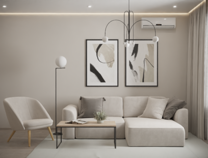 Фото № 1: Дизайн-проект двухкомнатной квартиры 65.82  м² Стиль Модернизм для ЖК Вестердам