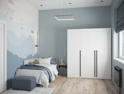 Фото № 4: Дизайн-проект дома/коттеджа 110.39  м² Стиль Модернизм для этажа частного дома в г. казань