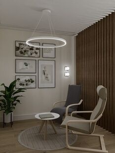 Фото № 4: Дизайн-проект двухкомнатной квартиры 58.2  м² Современный стиль для ЖК Южная Акватория