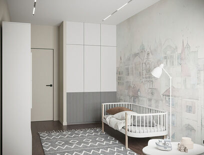 Фото № 6: Дизайн-проект четырехкомнатной квартиры 75.0  м² Стиль Модернизм для ЖК Героев