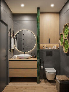 Фото № 5: Дизайн-проект четырехкомнатной квартиры 75.0  м² Стиль Модернизм для ЖК Героев