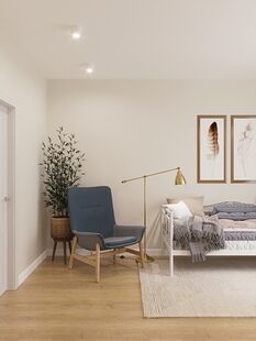 Фото № 1: Дизайн-проект трехкомнатной квартиры 74.6  м² Современный стиль для ЖК Московский