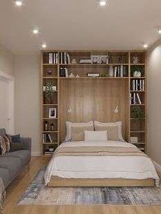 Фото № 2: Дизайн-проект трехкомнатной квартиры 74.6  м² Современный стиль для ЖК Московский