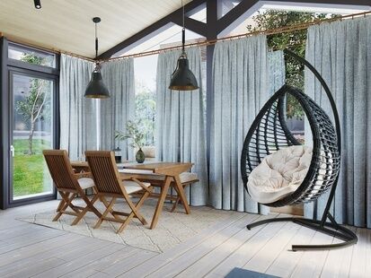 Фото № 1: Дизайн-проект экстерьера 17.74  м² Скандинавский стиль для снт 94 ясная поляна