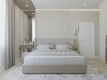 Фото № 6: Дизайн-проект трехкомнатной квартиры 67.19  м² Стиль Модернизм для ЖК Сердце Одинцово