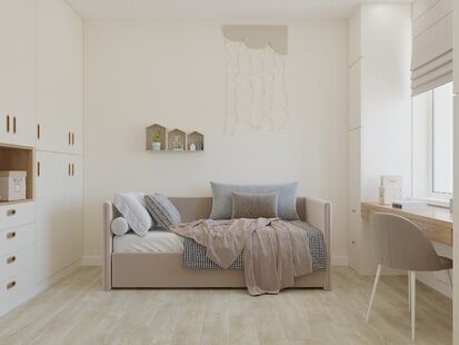 Фото № 4: Дизайн-проект трехкомнатной квартиры 67.19  м² Стиль Модернизм для ЖК Сердце Одинцово