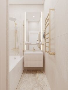 Фото № 2: Дизайн-проект трехкомнатной квартиры 67.19  м² Стиль Модернизм для ЖК Сердце Одинцово