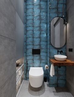 Фото № 4: Дизайн-проект двухкомнатной квартиры 78.42  м² Современный стиль для ЖК Сколковский