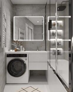 Фото № 5: Дизайн-проект трехкомнатной квартиры 91.27  м² стиль Модернизм для ЖК Чемпионский