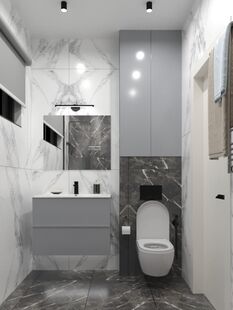 Фото № 6: Дизайн-проект дома/коттеджа 47.86  м² Скандинавский стиль для частного дома в д. путилково