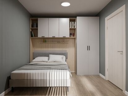 Фото № 2: Дизайн-проект зала 18.58  м² Скандинавский стиль для ЖК Шереметьевский