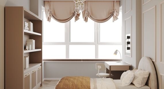 ЖК "Новое Медведково": готовый дизайн проект в стиле "Арт-деко". Площадь 127.0 м² - фото №3