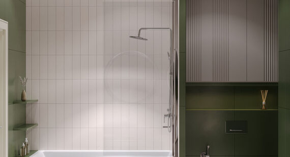 ЖК "Новое Медведково": готовый дизайн проект в стиле "Арт-деко". Площадь 127.0 м² - фото №6