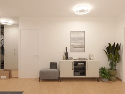 Фото № 2: Дизайн-проект трехкомнатной квартиры 69.43  м² Современный стиль для квартиры в г. гамбург