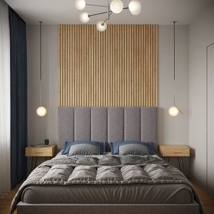 Фото № 4: Дизайн-проект двухкомнатной квартиры 57.97  м² стиль Модернизм для ЖК Новое Пушкино