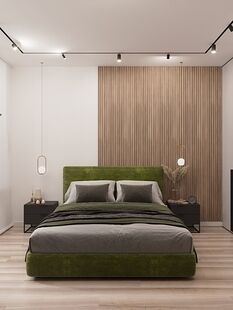 Фото № 6: Дизайн-проект двухкомнатной квартиры 60.78  м² Современный стиль для ЖК Московский