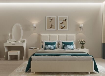 Фото № 5: Дизайн-проект трехкомнатной квартиры 97.74  м² Современный стиль для ЖК Фобос