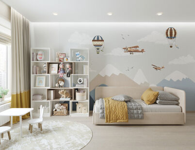 Фото № 2: Дизайн-проект трехкомнатной квартиры 97.74  м² Современный стиль для ЖК Фобос