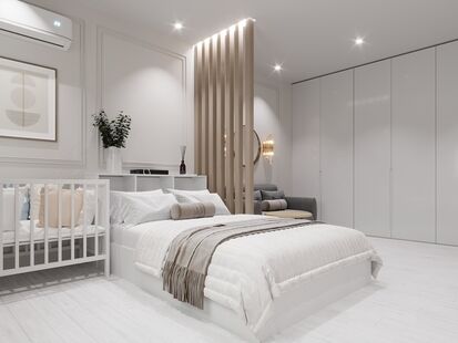 Фото № 2: Дизайн-проект двухкомнатной квартиры 53.7  м² Стиль Современная классика для ЖК Московский